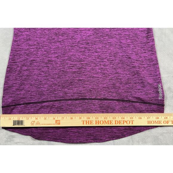 Reebok Womens M Playwarm Performance Cowl Neck Magenta Pullover w Thumbholes - Picture 12 of 16